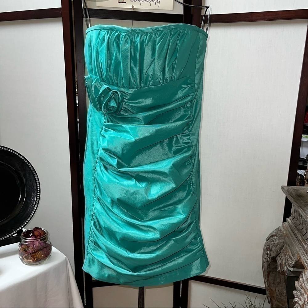LENOVIA Tiffany Teal Halter Dress Size 3X NWT